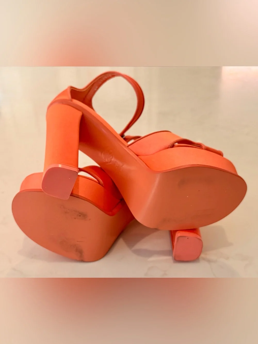 Alexander McQueen bold coral